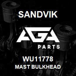 WU11778 Sandvik MAST BULKHEAD | AGA Parts