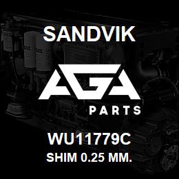 WU11779C Sandvik SHIM 0.25 MM. | AGA Parts