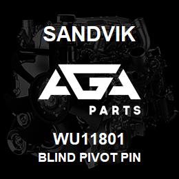 WU11801 Sandvik BLIND PIVOT PIN | AGA Parts