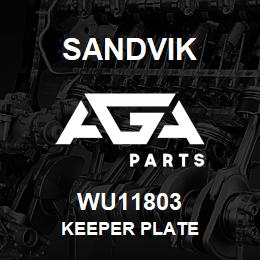 WU11803 Sandvik KEEPER PLATE | AGA Parts