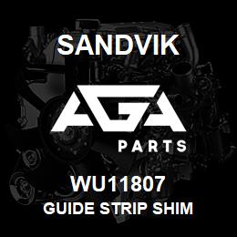 WU11807 Sandvik GUIDE STRIP SHIM | AGA Parts