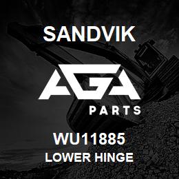 WU11885 Sandvik LOWER HINGE | AGA Parts