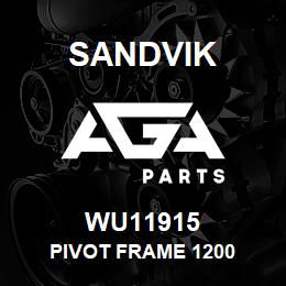 WU11915 Sandvik PIVOT FRAME 1200 | AGA Parts