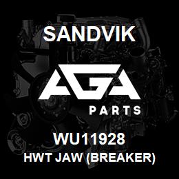 WU11928 Sandvik HWT JAW (BREAKER) | AGA Parts