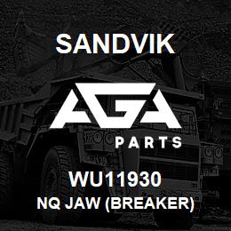 WU11930 Sandvik NQ JAW (BREAKER) | AGA Parts