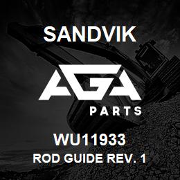 WU11933 Sandvik ROD GUIDE REV. 1 | AGA Parts