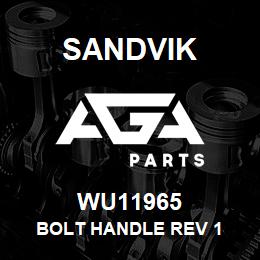 WU11965 Sandvik BOLT HANDLE REV 1 | AGA Parts