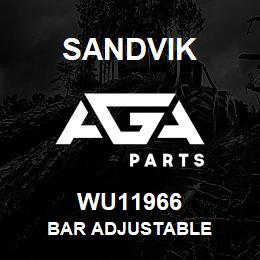 WU11966 Sandvik BAR ADJUSTABLE | AGA Parts