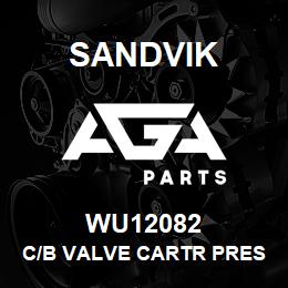 WU12082 Sandvik C/B VALVE CARTR PRESET & TAMP RESIST | AGA Parts