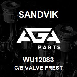 WU12083 Sandvik C/B VALVE PREST | AGA Parts