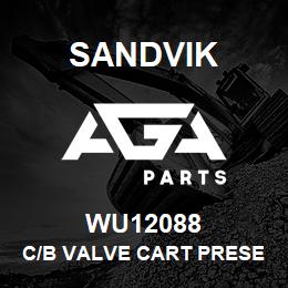 WU12088 Sandvik C/B VALVE CART PRESET | AGA Parts