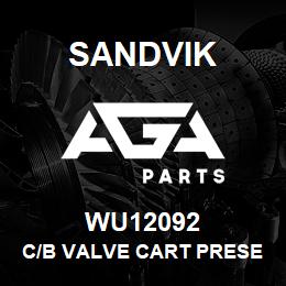 WU12092 Sandvik C/B VALVE CART PRESET & TAMP RESIST | AGA Parts