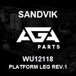 WU12118 Sandvik PLATFORM LEG REV.1 | AGA Parts