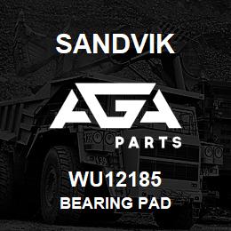 WU12185 Sandvik BEARING PAD | AGA Parts