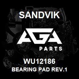 WU12186 Sandvik BEARING PAD REV.1 | AGA Parts