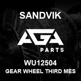 WU12504 Sandvik GEAR WHEEL THIRD MESH | AGA Parts