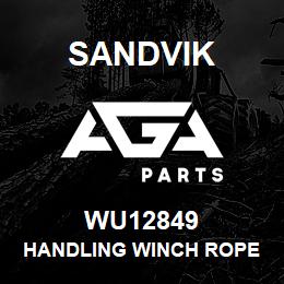 WU12849 Sandvik HANDLING WINCH ROPE 300D | AGA Parts