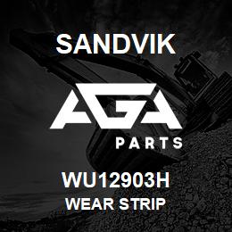 WU12903H Sandvik WEAR STRIP | AGA Parts