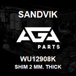 WU12908K Sandvik SHIM 2 MM. THICK | AGA Parts