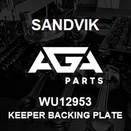 WU12953 Sandvik KEEPER BACKING PLATE | AGA Parts