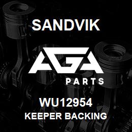 WU12954 Sandvik KEEPER BACKING | AGA Parts