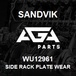 WU12961 Sandvik SIDE RACK PLATE WEAR STRIP | AGA Parts