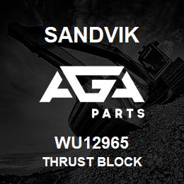 WU12965 Sandvik THRUST BLOCK | AGA Parts