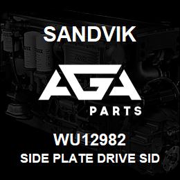 WU12982 Sandvik SIDE PLATE DRIVE SIDE | AGA Parts