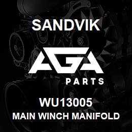 WU13005 Sandvik MAIN WINCH MANIFOLD | AGA Parts