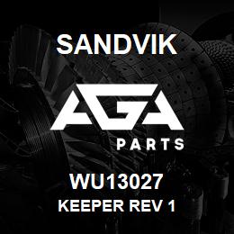 WU13027 Sandvik KEEPER REV 1 | AGA Parts