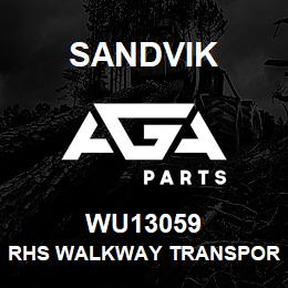 WU13059 Sandvik RHS WALKWAY TRANSPORT BRACKET | AGA Parts