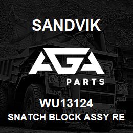 WU13124 Sandvik SNATCH BLOCK ASSY REV. A | AGA Parts