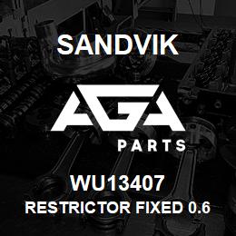 WU13407 Sandvik RESTRICTOR FIXED 0.65 X 4 | AGA Parts