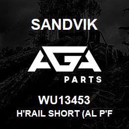 WU13453 Sandvik H'RAIL SHORT (AL P'FORM) REV A | AGA Parts