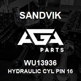 WU13936 Sandvik HYDRAULIC CYL PIN 16 X 58 | AGA Parts