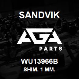 WU13966B Sandvik SHIM, 1 MM. | AGA Parts