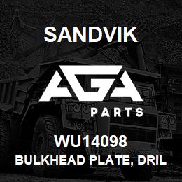 WU14098 Sandvik BULKHEAD PLATE, DRILL HEAD | AGA Parts