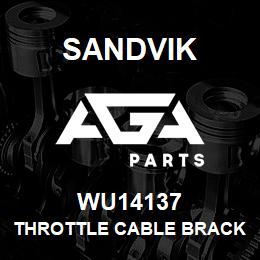 WU14137 Sandvik THROTTLE CABLE BRACKET REV.1 | AGA Parts