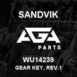 WU14239 Sandvik GEAR KEY, REV.1 | AGA Parts