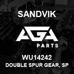 WU14242 Sandvik DOUBLE SPUR GEAR, SPLINED | AGA Parts