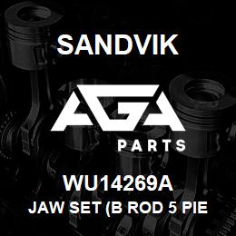 WU14269A Sandvik JAW SET (B ROD 5 PIECES) | AGA Parts