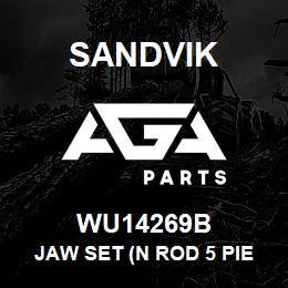 WU14269B Sandvik JAW SET (N ROD 5 PIECES) | AGA Parts