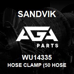 WU14335 Sandvik HOSE CLAMP (50 HOSE ID) REV D | AGA Parts