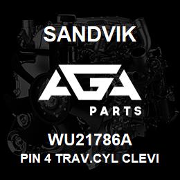 WU21786A Sandvik PIN 4 TRAV.CYL CLEVIS TOP - 100 | AGA Parts