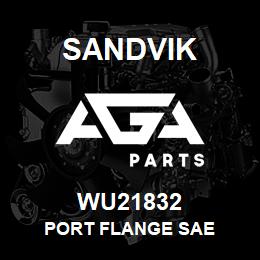 WU21832 Sandvik PORT FLANGE SAE | AGA Parts