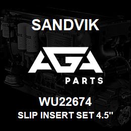 WU22674 Sandvik SLIP INSERT SET 4.5" 12 HALVES | AGA Parts