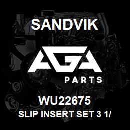 WU22675 Sandvik SLIP INSERT SET 3 1/2 IN. 12 HAL | AGA Parts