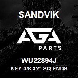 WU22894J Sandvik KEY 3/8 X2" SQ ENDS REV.1 | AGA Parts