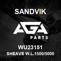 WU23151 Sandvik SHEAVE W.L.1500/5000 | AGA Parts