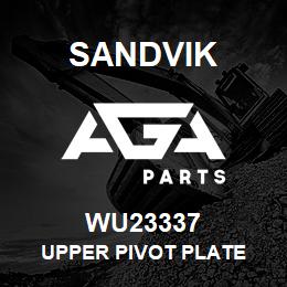 WU23337 Sandvik UPPER PIVOT PLATE | AGA Parts